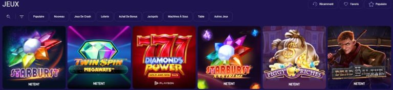 Libet Casino jeux